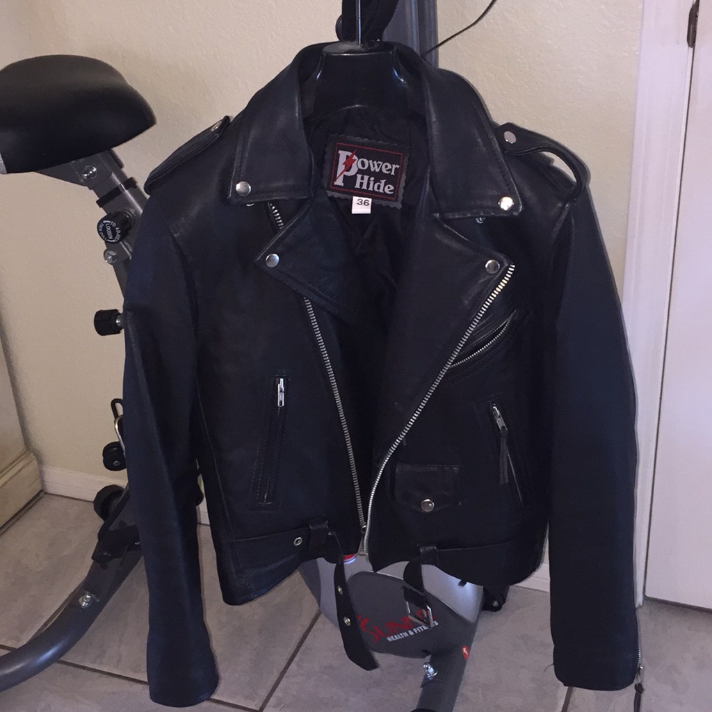Black Leather Motorcycle Coat